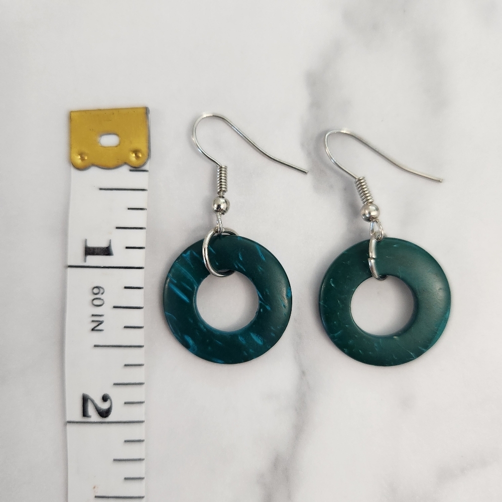 Paparazzi Teal Loop Necklace & Earring Set - Picture 13 of 13